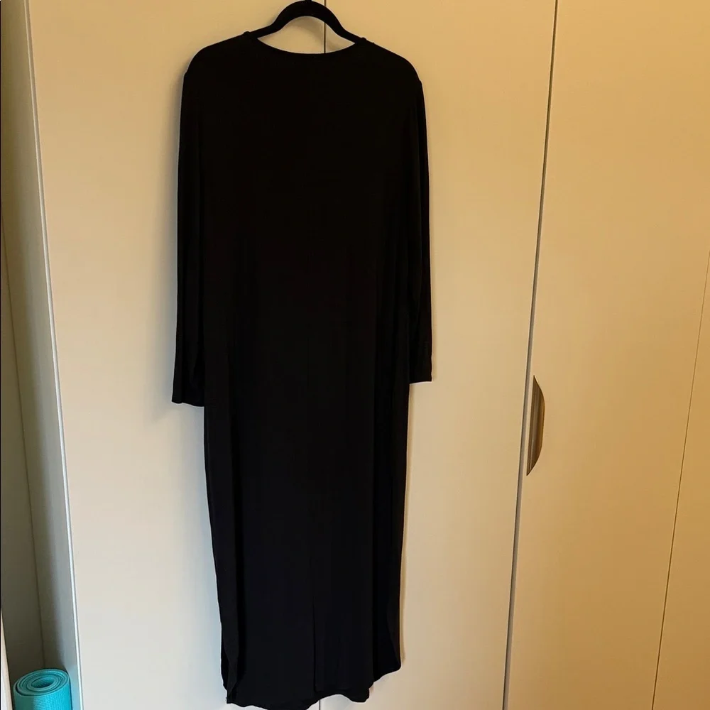 Chicos Knit Black Long Sleeve Dress Size 2 - Picture 4 of 5